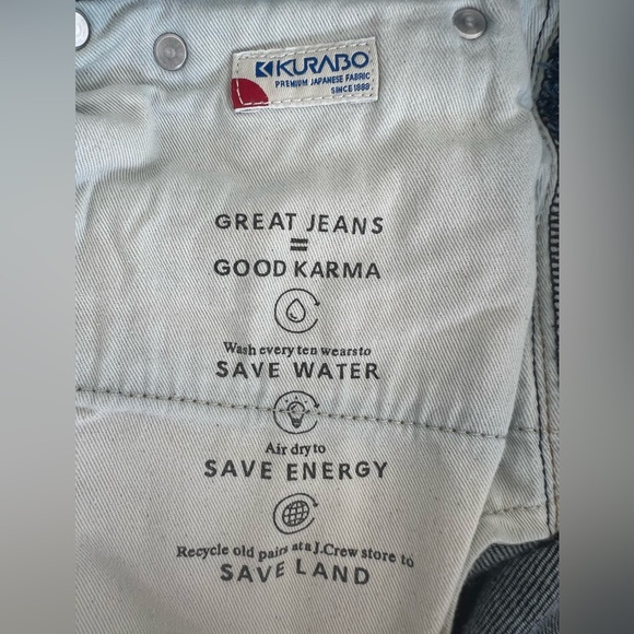 J. Crew - 484 Slim - Dark Blue - 33 Waist 34 Inseam - Picture 9 of 9